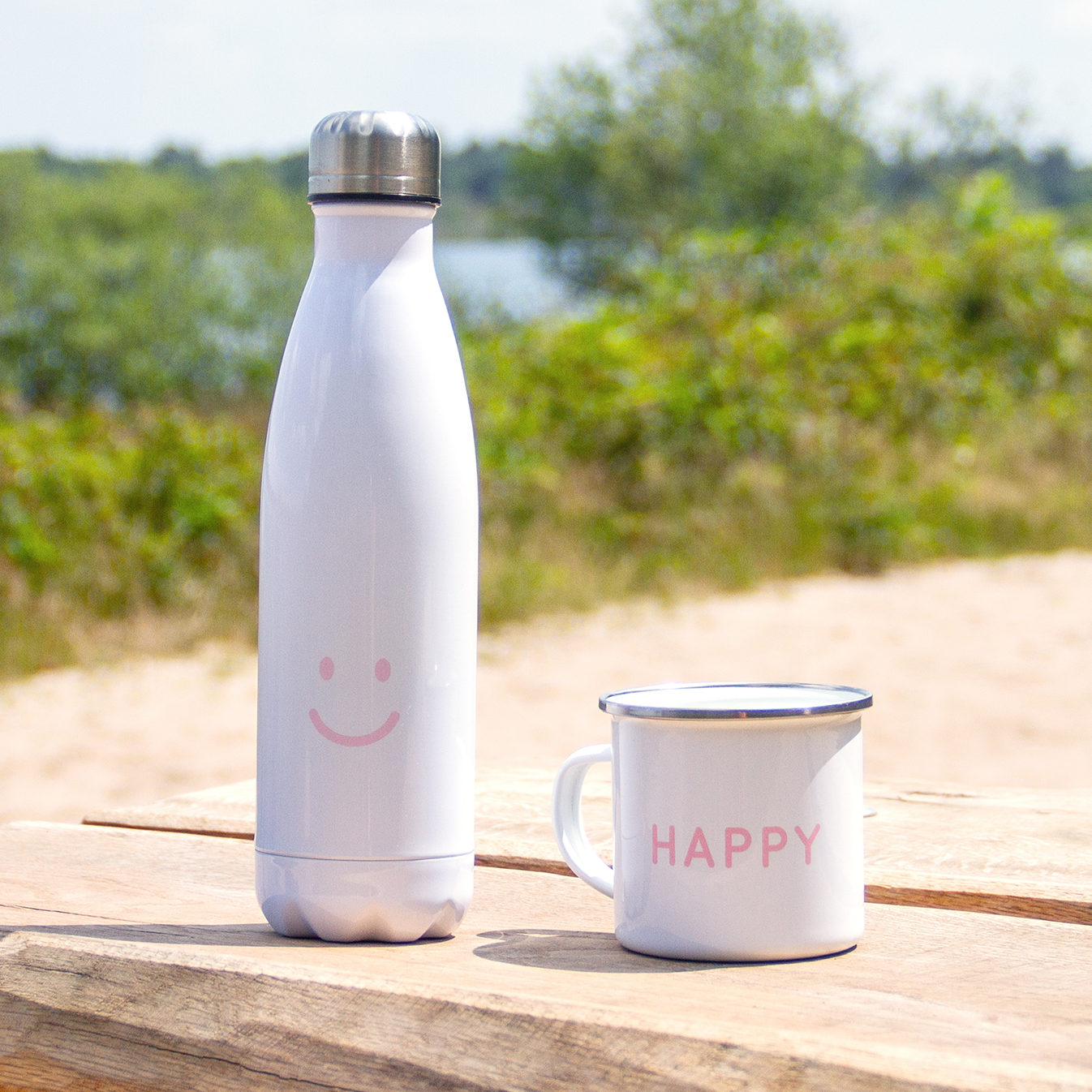 HAPPY MIND Edelstahlflasche