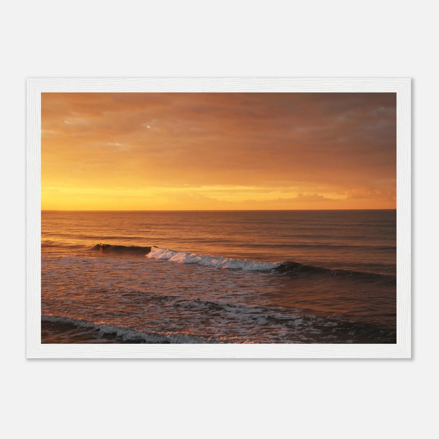 HAPPY MIND Poster *Gold Ocean Waves*
