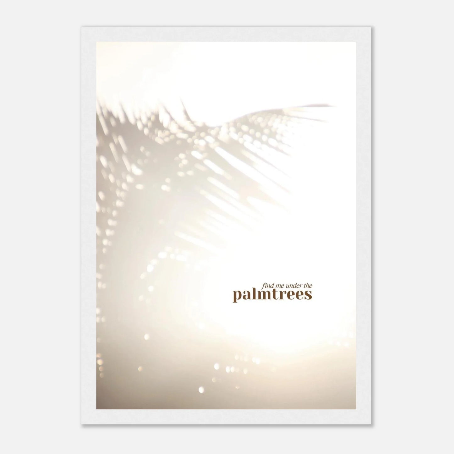 HAPPY MIND Poster *palmtrees*
