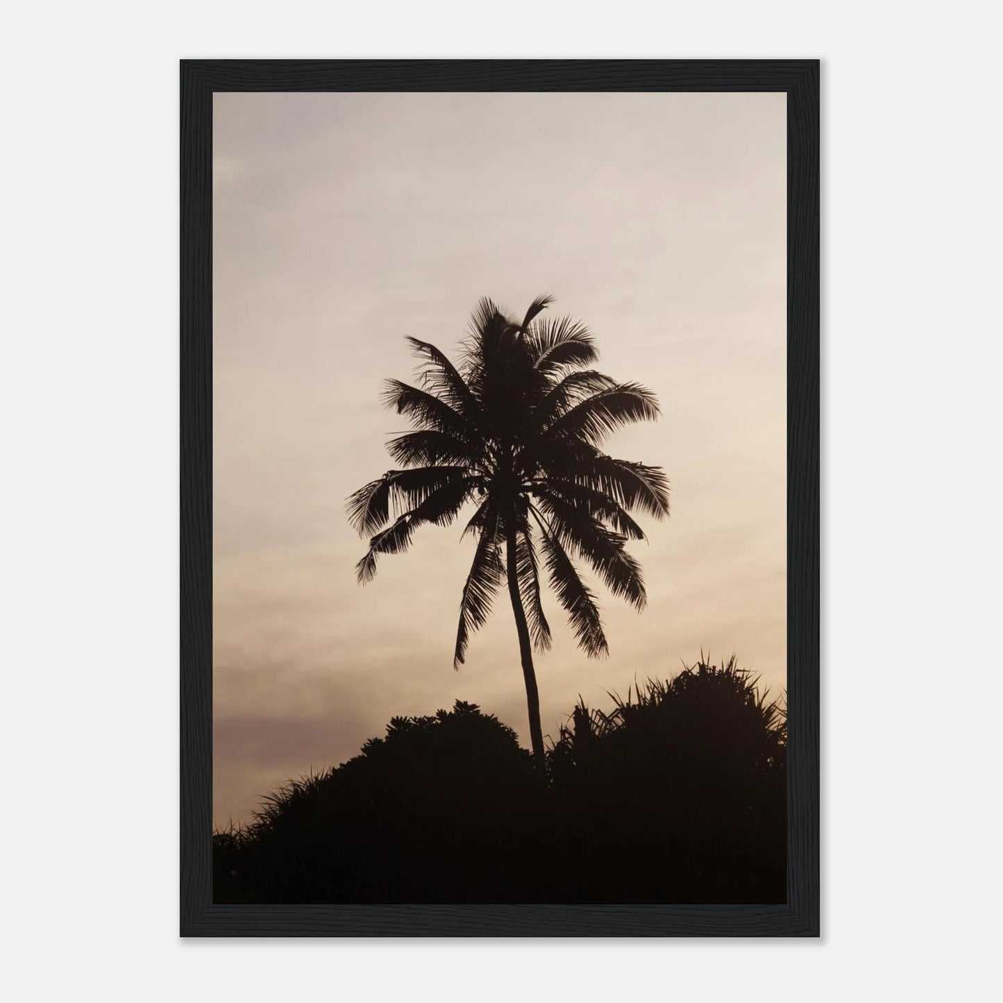 HAPPY MIND Poster *Palmen-Silhouette*