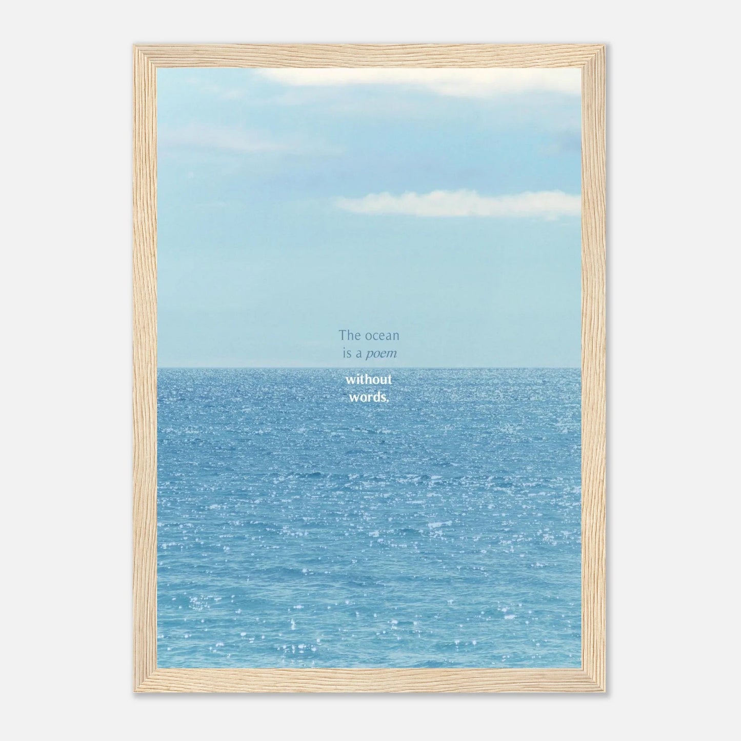 HAPPY MIND Poster *ocean poem*