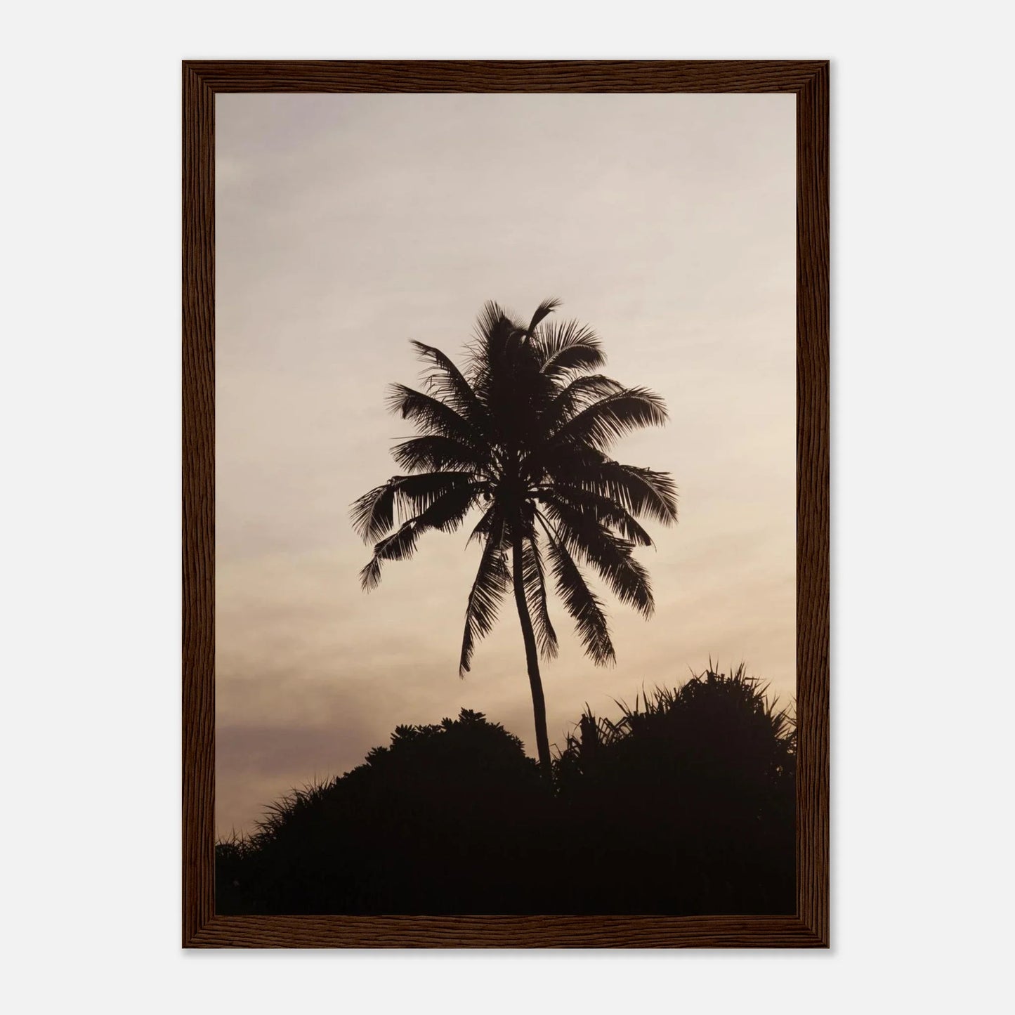 HAPPY MIND Poster *Palmen-Silhouette*