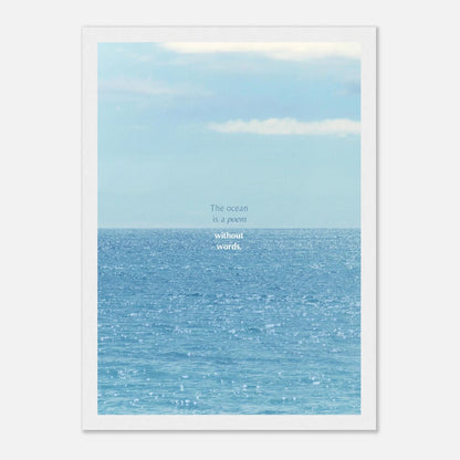 HAPPY MIND Poster *ocean poem*