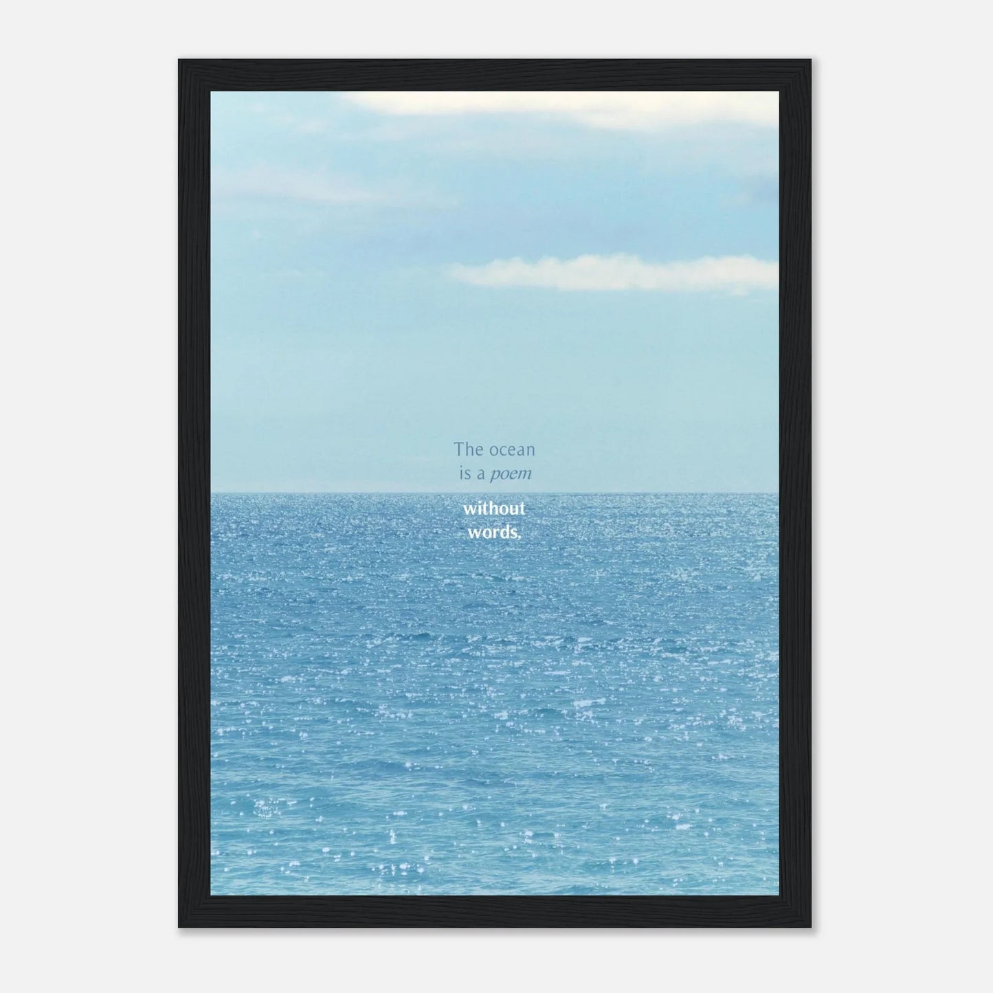 HAPPY MIND Poster *ocean poem*