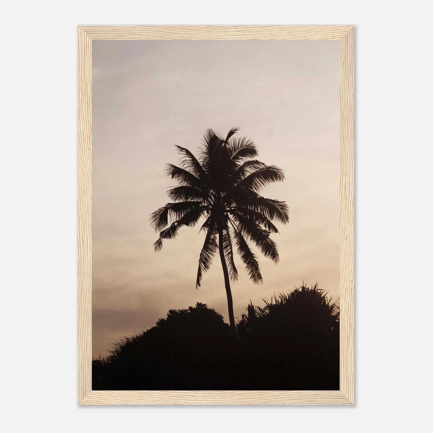 HAPPY MIND Poster *Palmen-Silhouette*