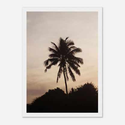 HAPPY MIND Poster *Palmen-Silhouette*