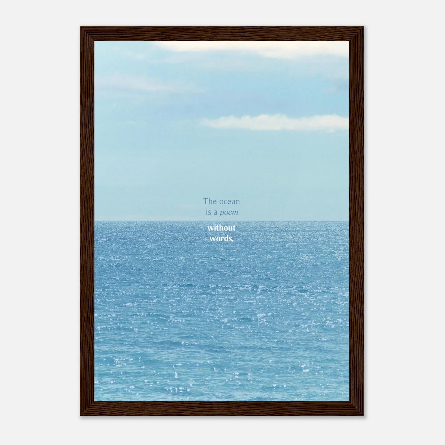 HAPPY MIND Poster *ocean poem*